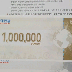 롯데관광여행상품권대량구입합니다 이미지