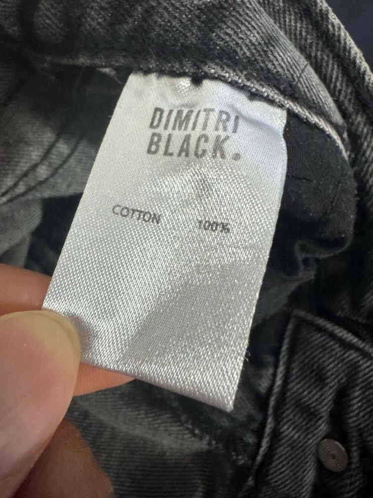 디미트리블랙 빈티지 흑청 워싱 카고 데님팬츠 4 이미지