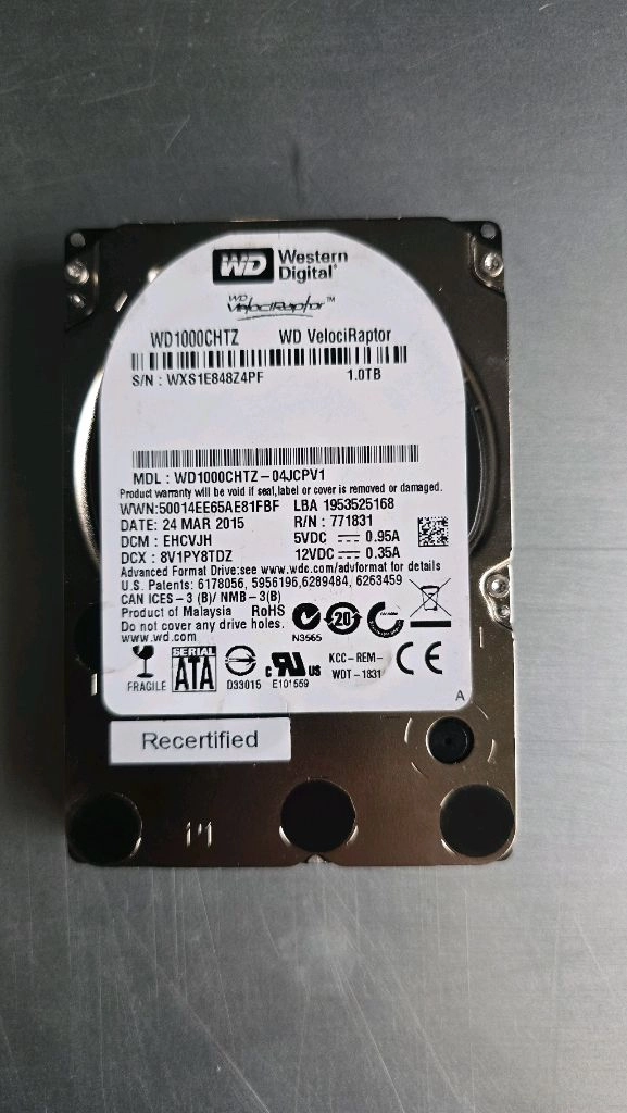 웬디 1TB HDD 벨로시랩터 SATA 2.5 이미지