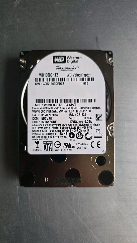 웬디 1TB HDD 벨로시랩터 SATA 2.5 이미지