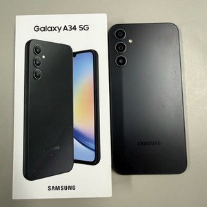 삼성 갤럭시 A34 5G 블랙컬러 풀박스 이미지