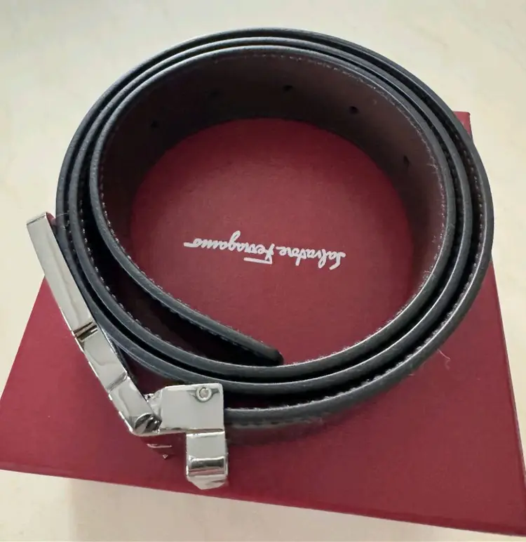 페라가모 Ferragamo 매장 정품 남성 가죽 벨트 미사용 새상품 이미지
