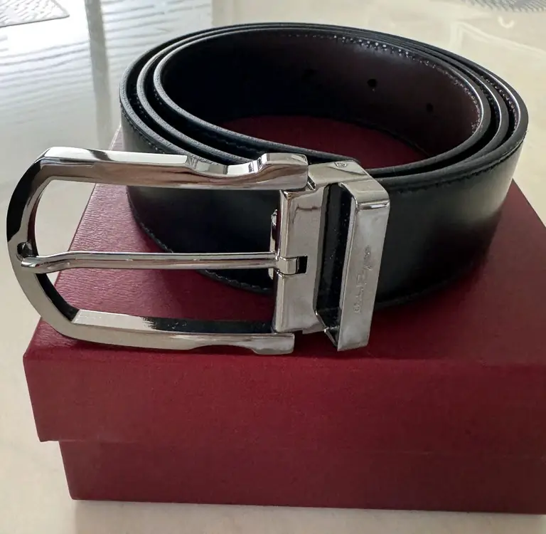 페라가모 Ferragamo 매장 정품 남성 가죽 벨트 미사용 새상품 이미지