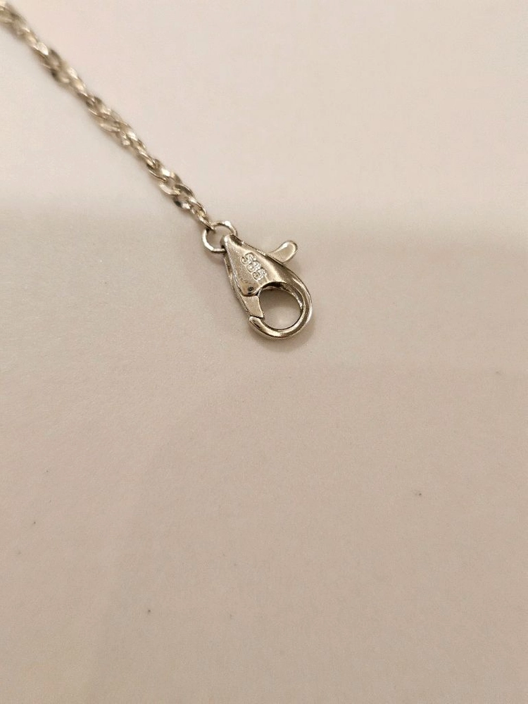 14K 리얼 화이트 반짝이 목걸이(김고은 목걸이)새상품 이미지