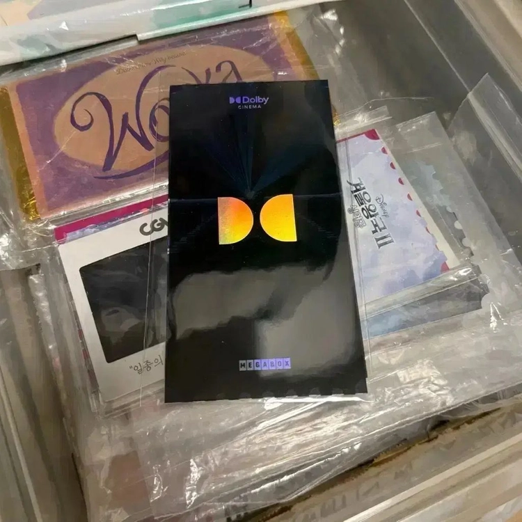 돌비 오리지널티켓 오티 메가박스 Dolby굿즈 알라딘 오티 돌비월렛 티켓 이미지