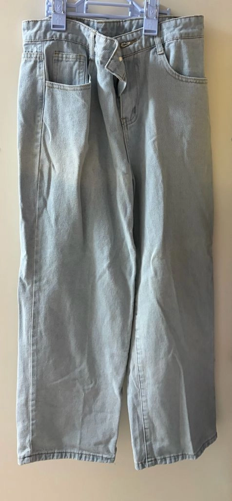 엘블로썸 통큰 하이웨스트 일자 청바지 연청, 진그레이 30size 이미지