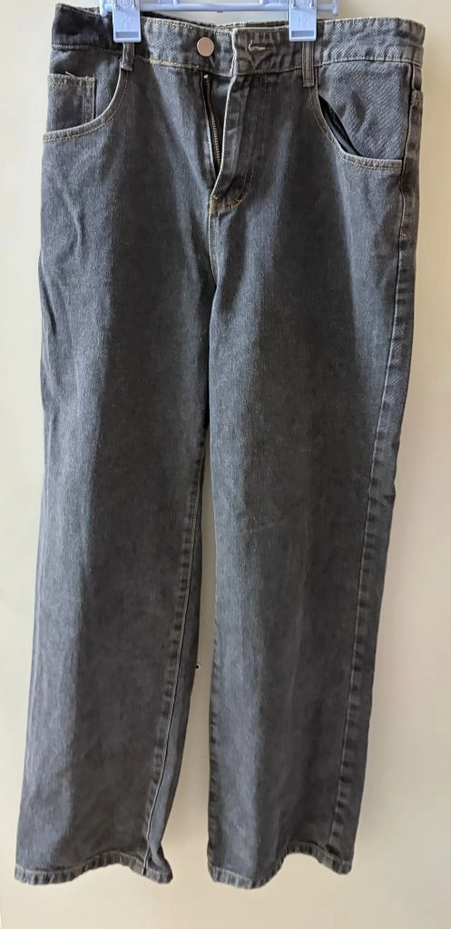 엘블로썸 통큰 하이웨스트 일자 청바지 연청, 진그레이 30size 이미지