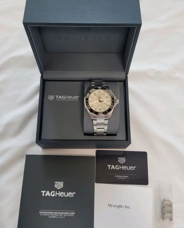 태그호이어 아쿠아레이서 프로페셔널300 실버 43mm 이미지