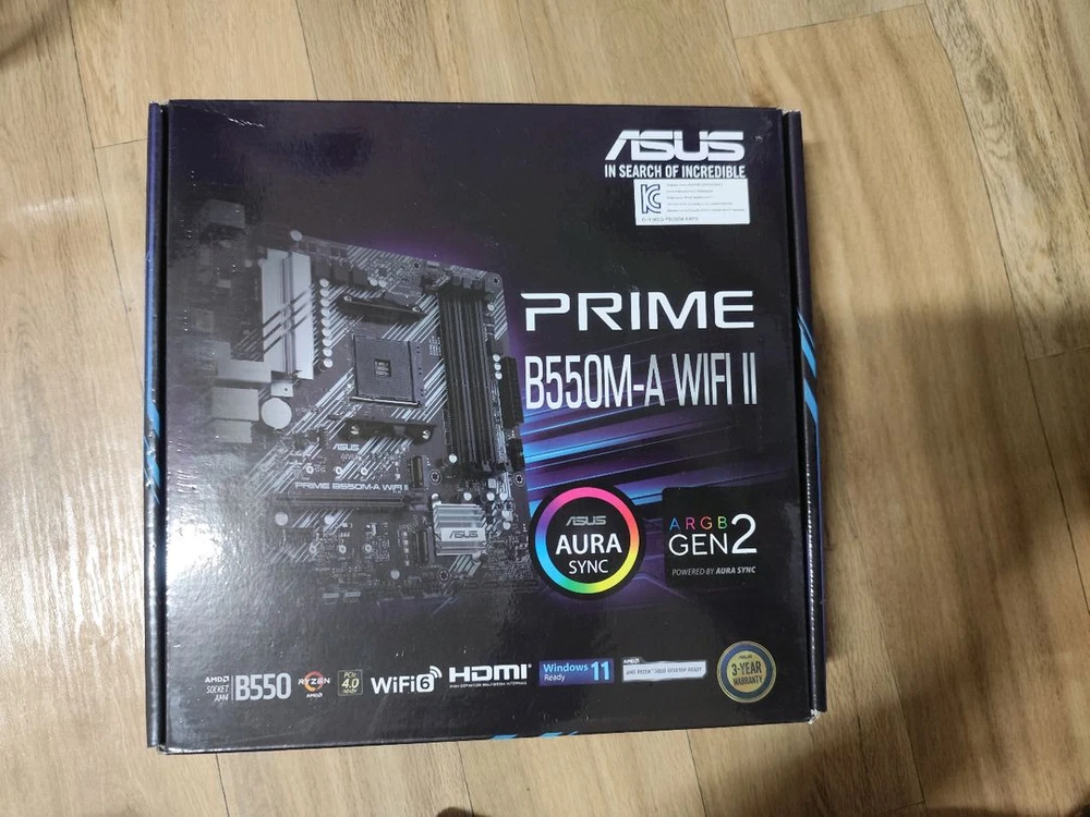 라이젠5700x B550M WIFI II 메인보드 RTX5060 ti 이미지