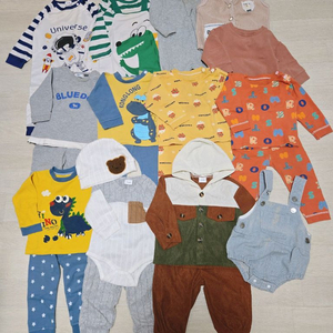 3M~6M 남아 옷 일괄 이미지