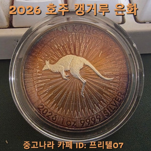 [토닝한 은화작품] 2026 호주 캥거루 은화 1온스 순도 999.9 / 토닝된 은화 작품 팝니다 이미지