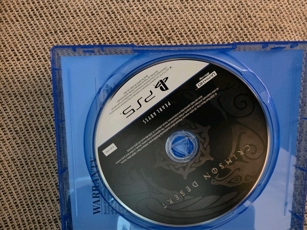 PS5 붉은사막 디스크 이미지