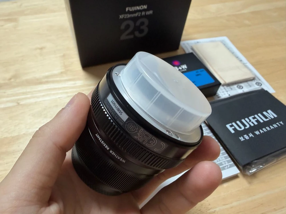 후지 xf 23mm f2 r wr 렌즈 , B+W 필터 이미지