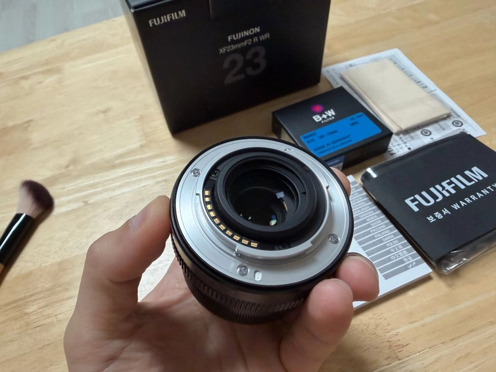 후지 xf 23mm f2 r wr 렌즈 , B+W 필터 이미지