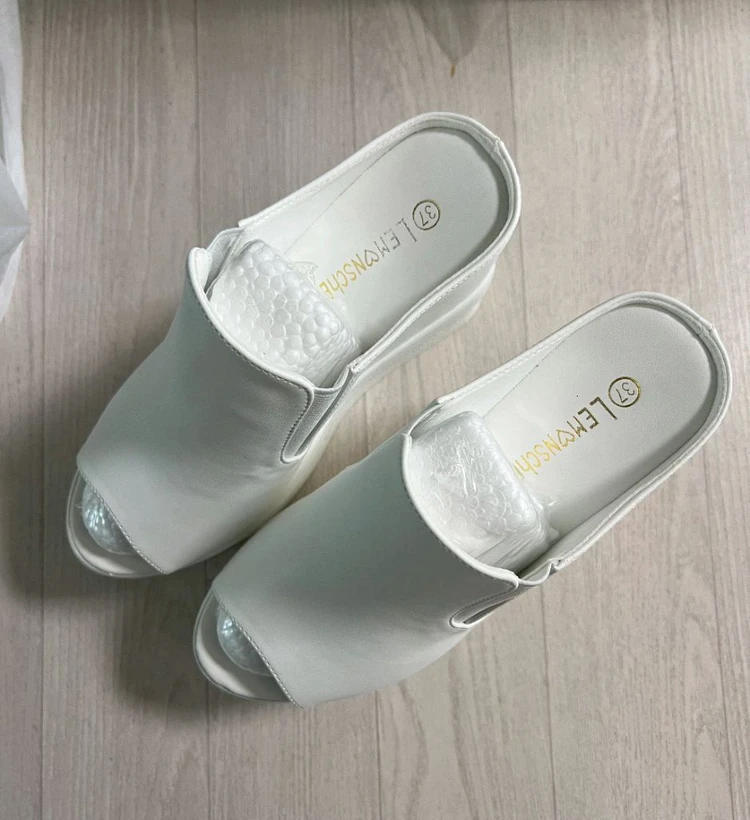 르몽쉐 화이트 웨딩슈즈 235 37 이미지