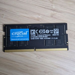 마이크론 Crucial DDR5-5600 32GB 노트북 램 이미지