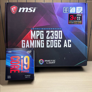 i9 9900KF , Z390 엣지 MPG 보드셋 이미지