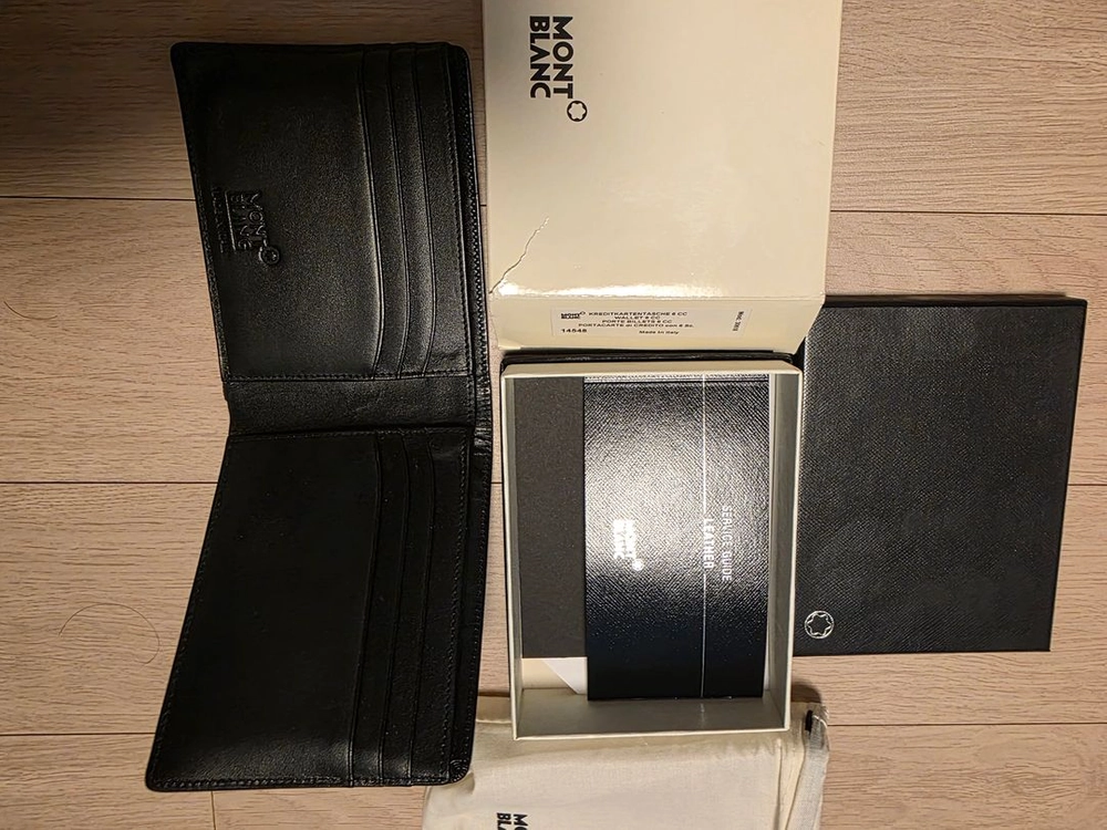 몽블랑 정품 14548 6CC 남자 반지갑 싸게 판매합니다 이미지