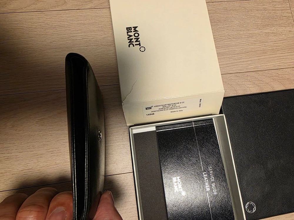 몽블랑 정품 14548 6CC 남자 반지갑 싸게 판매합니다 이미지