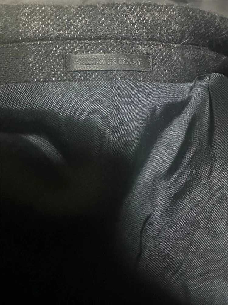 알렉산더 맥퀸 / 새상품 체크 블레이져 블랙 / 48 이미지