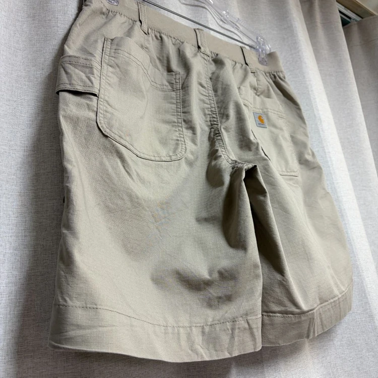 칼하트 오리지널핏 립스탑 워크 쇼츠 반바지 베이지 W31 이미지