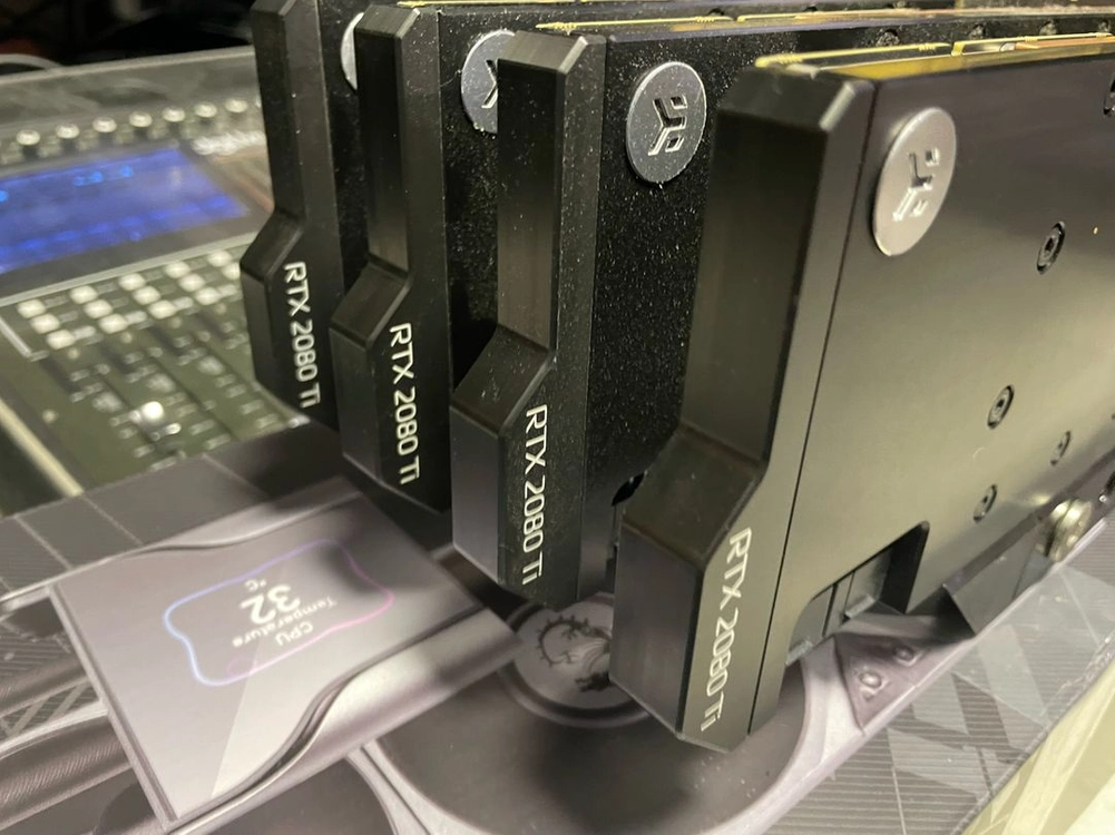 RTX2080Ti 4장 일괄 (EK 수냉블럭 4way) 이미지