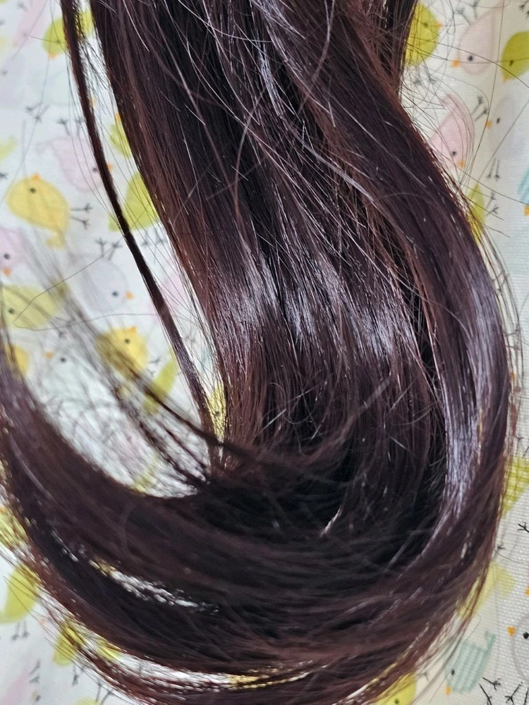 리본 집게 가발 웨이브 긴머리 포니테일 이미지