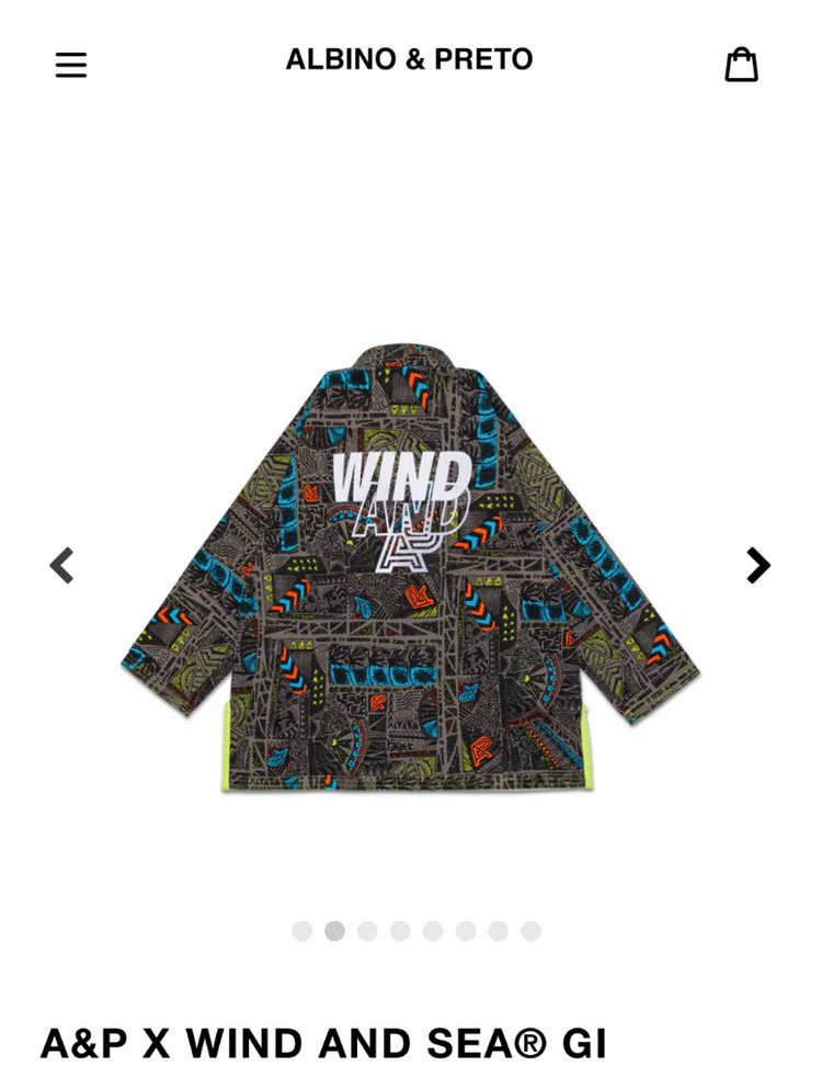 [판매] 알비노앤프레토 WIND AND SEA 콜라보 주짓수 도복 이미지