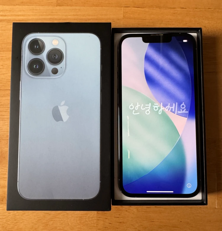 아이폰13프로 256GB 시에라블루 풀박스 이미지