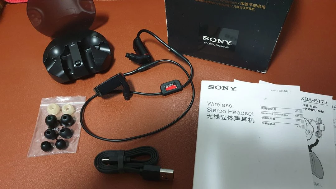 SONY 소니 XBA-BT75 BA 블루투스 이어폰 이미지