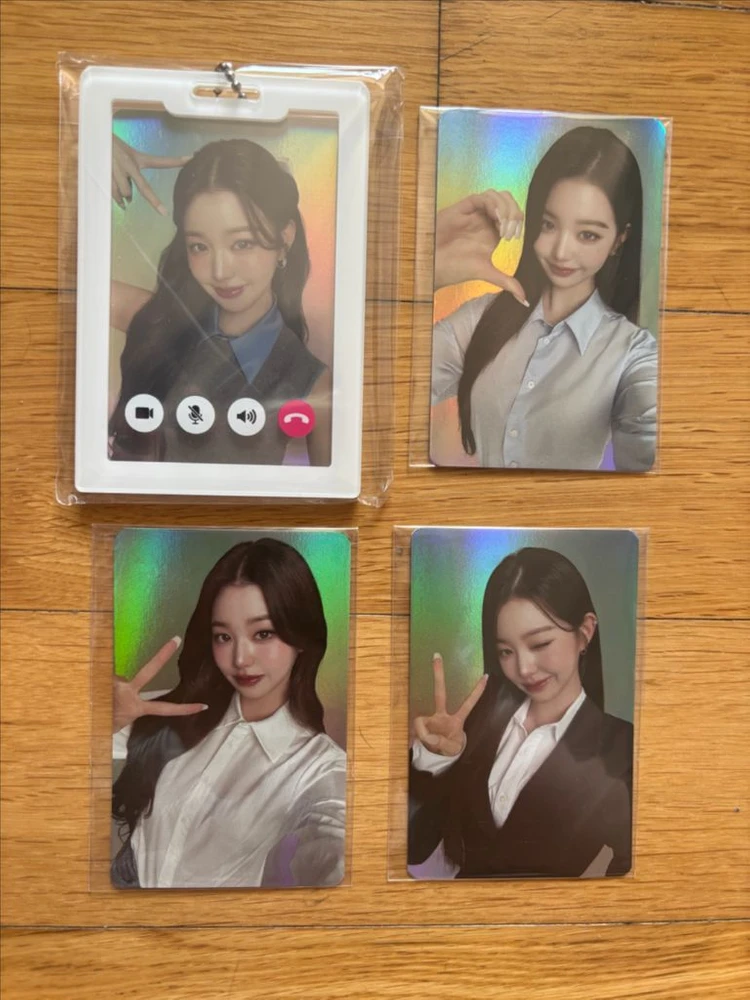 [정품/미개봉] 우리은행 틴케이스 + 아이브 장원영 포카4종 세트 이미지
