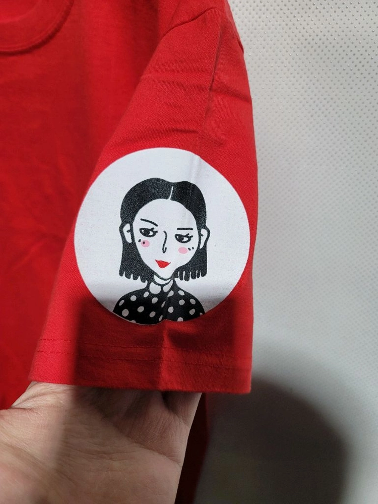 로고 이름 적힌 20수면티 작업복 잠옷 반팔티 3벌 1만원 이미지