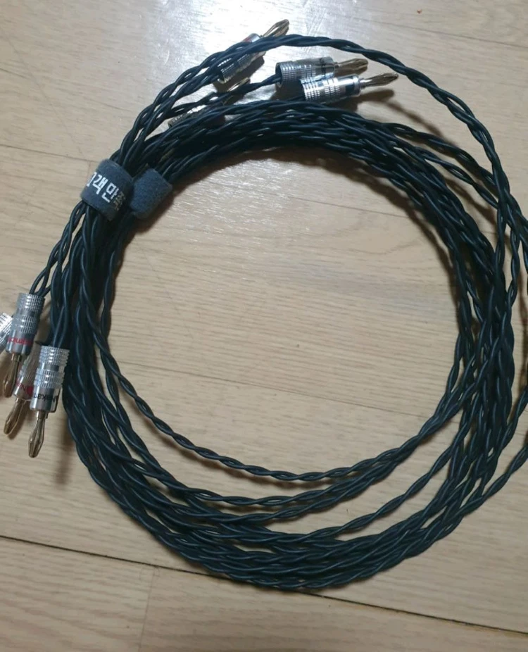 백만원에도.절대구할수없는명품은도금스피커케이블.소리가달라집니다.직거래만가능. 이미지