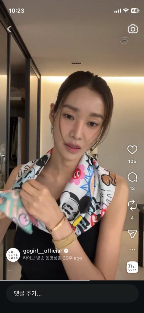 고걸 미키정품 스카프(미개봉 새상품) 이미지