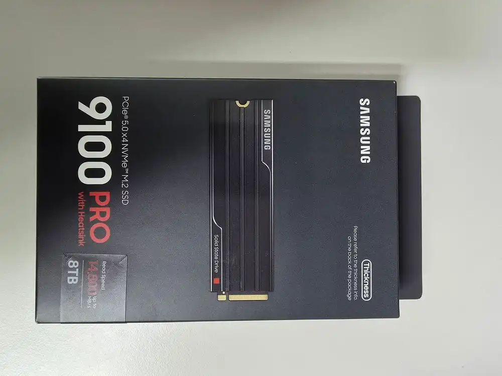 삼성전자 9100Pro 8TB 히트싱크 SSD PCIE5.0 NVME 정발 미개봉 이미지