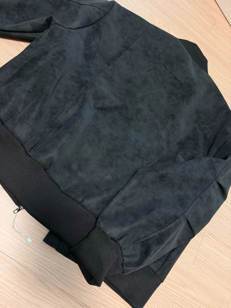 새상품 에코누벅 블랙 피그먼트 오버핏 자켓 105~110정도 사이즈 이미지