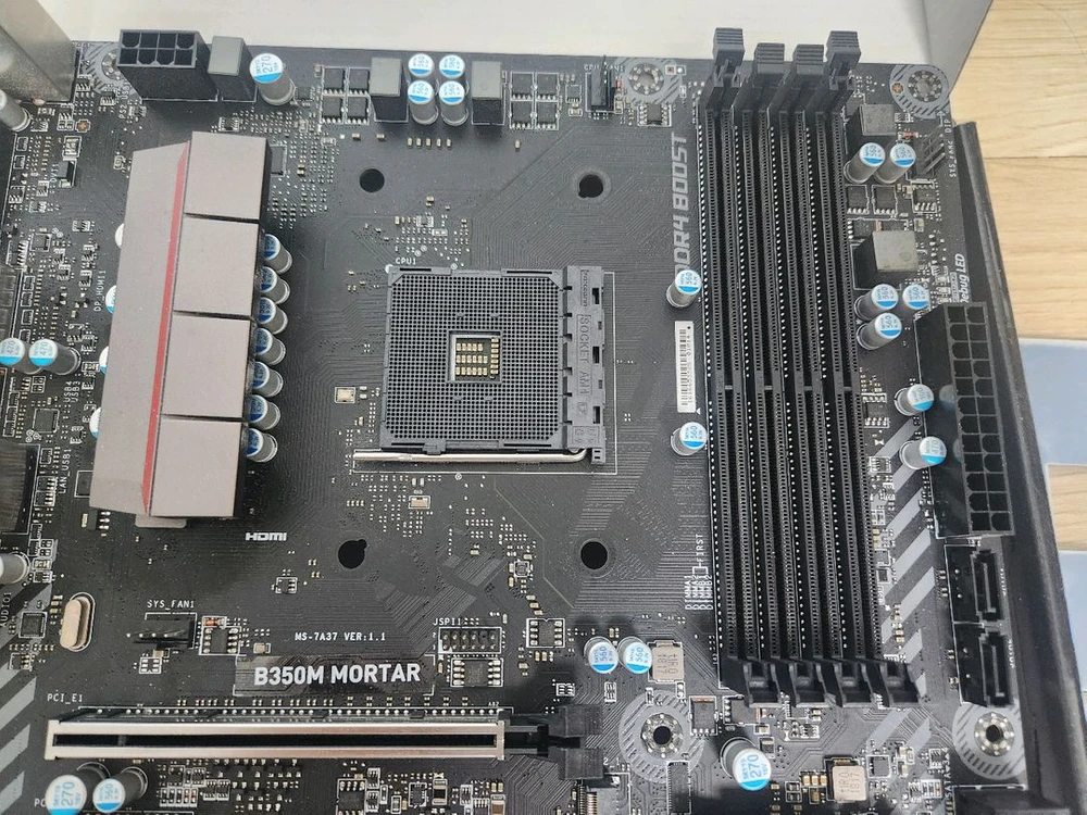 MSI B350M MORTAR 박격포 (컴퓨터 amd 메인보드 am4 5700x 3d 5600x) 이미지