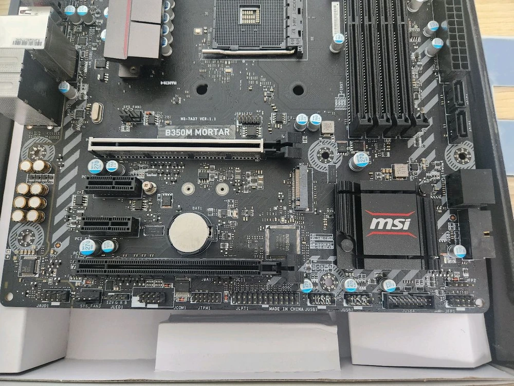 MSI B350M MORTAR 박격포 (컴퓨터 amd 메인보드 am4 5700x 3d 5600x) 이미지