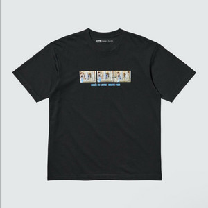 [4XL] 유니클로 루브르 미술관 UT 콜라보 티셔츠 블랙 릴렉스 핏 이미지