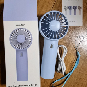 로렌테크 저소음 미니 휴대용 선풍기 새것. 이미지