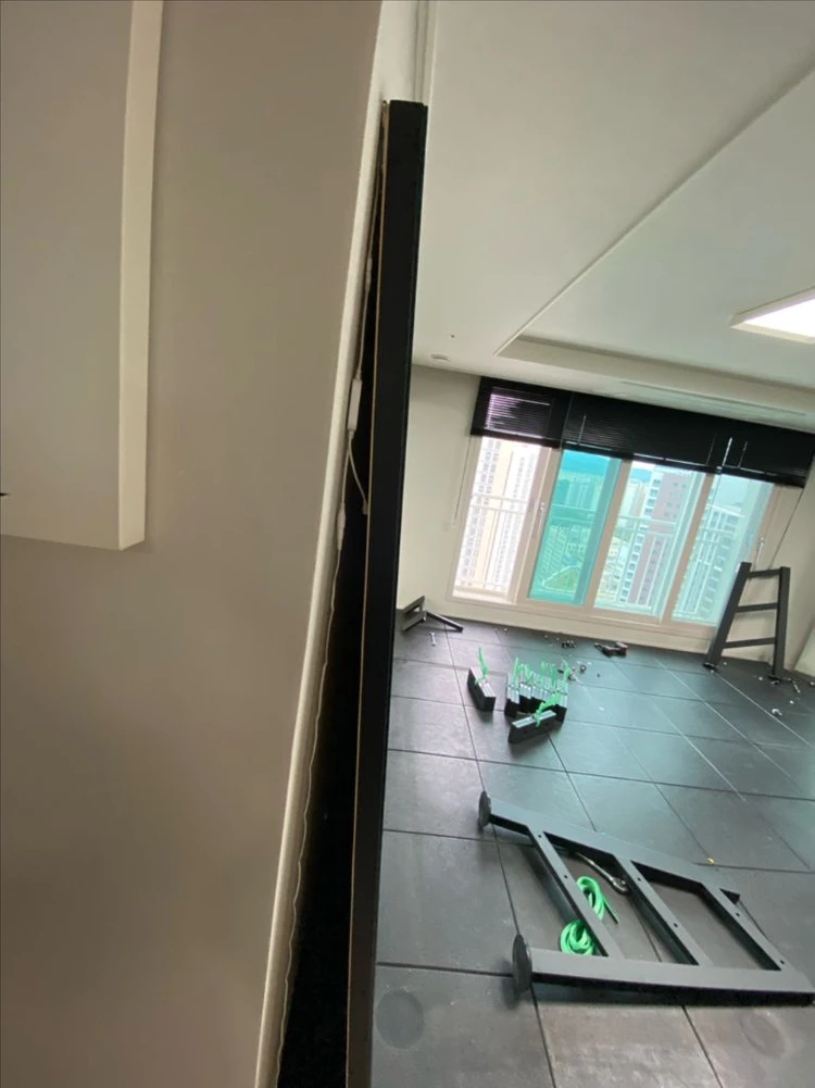 홈짐 헬스 피티 전신거울 대형거울 연습장 바른전신거울 이미지