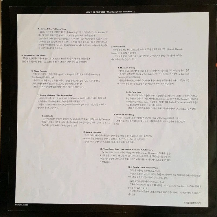 GUNS N ROSES-THE SPAGHETTI INCIDENT? LP 이미지