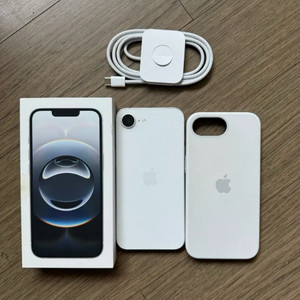 아이폰 16e 화이트 풀박스 S급 128GB 이미지