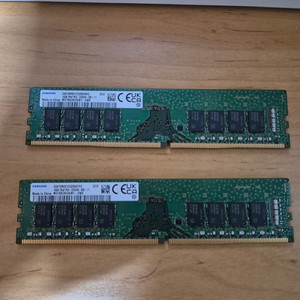 삼성 DDR4 16GB 3200Mhz 메모리 2개 세트 이미지
