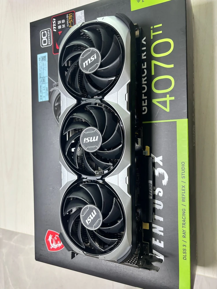 MSI 지포스 RTX 4070 Ti 벤투스 3X 그래픽카드 팝니다 이미지