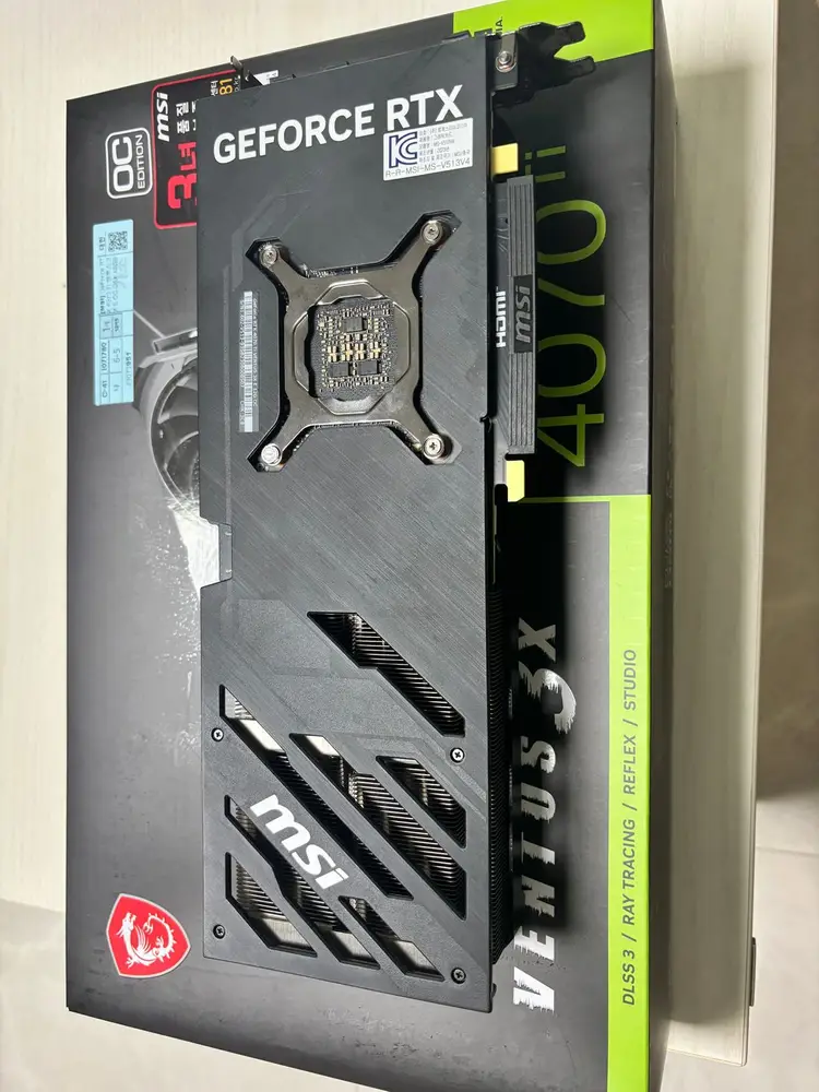 MSI 지포스 RTX 4070 Ti 벤투스 3X 그래픽카드 팝니다 이미지