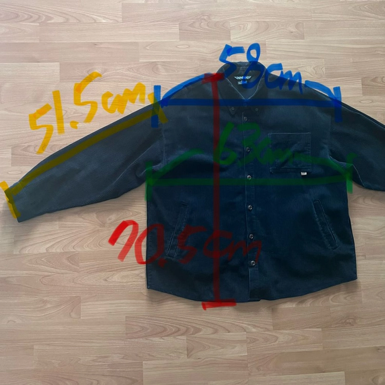 WV PROJECT 프레첼 코듀로이 셔츠 네이비 M 남여공용 90~95 JJLS7525 더블유브이프로젝트 이미지