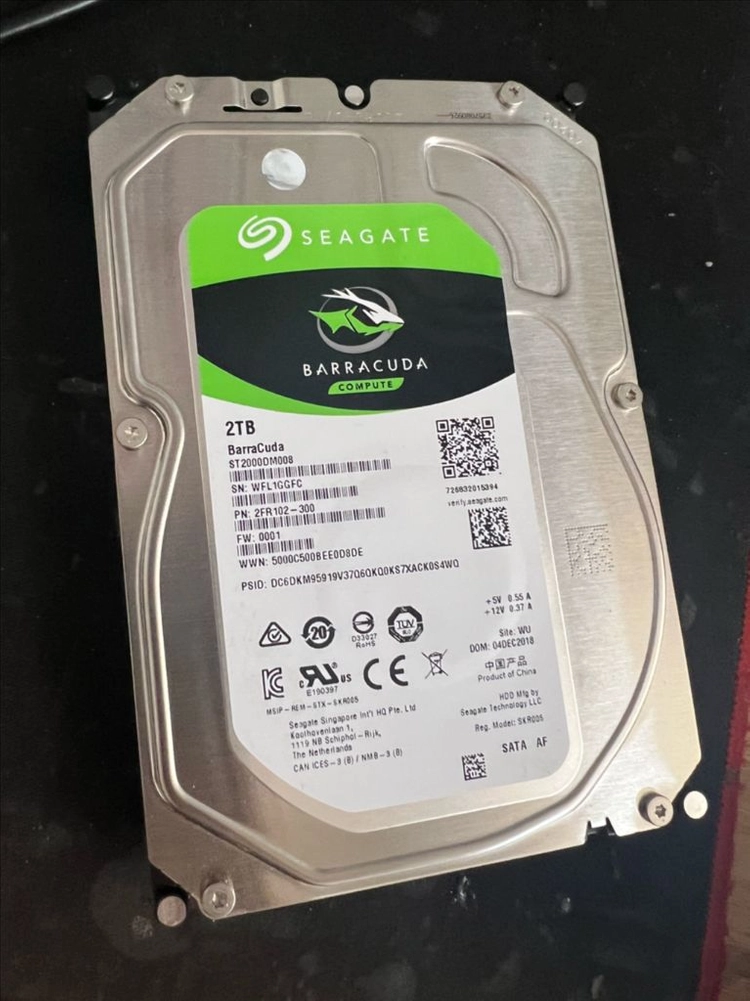 시게이트 HDD 1T+2T 일괄 이미지
