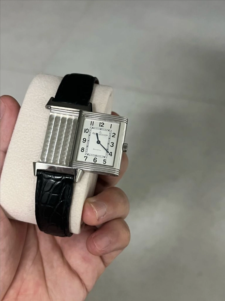(38.5mm) 예거르쿨트르 리베르소 클래식 흰판 모노페이스 디버클 이미지