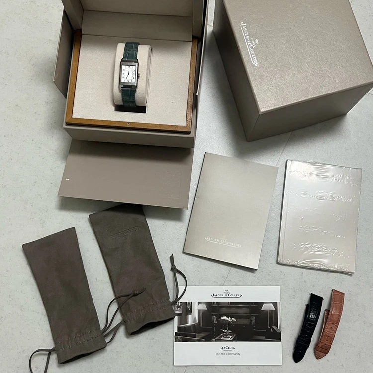 (38.5mm) 예거르쿨트르 리베르소 클래식 흰판 모노페이스 디버클 이미지